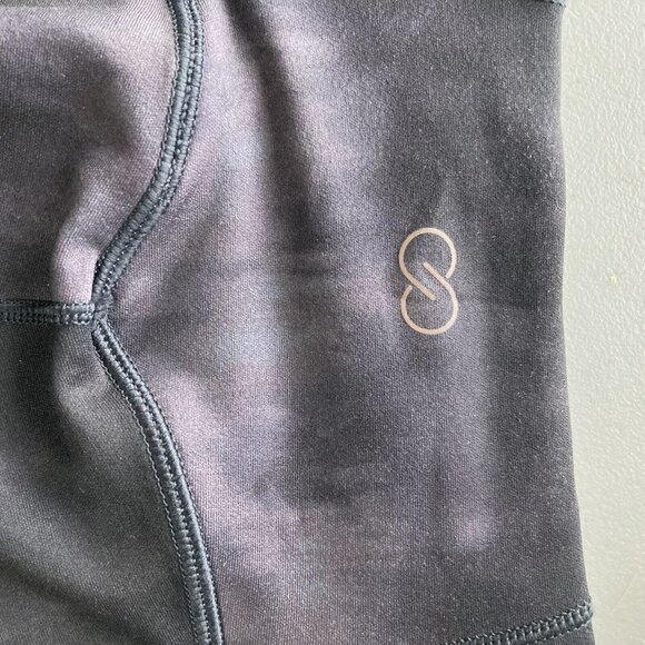 Calia Women’s Essential High Rise Bermuda Bike Shorts Ocean Washed Black X Small - Picture 5 of 12